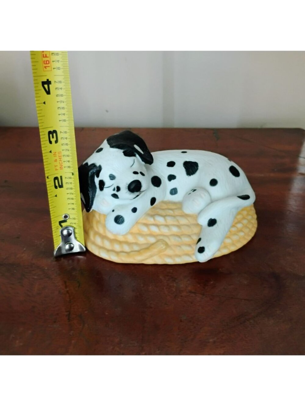 Vintage 1994 Princeton Gallery Dog Tired Dalmatian Puppy Porcelain Figurine - Picture 6 of 9